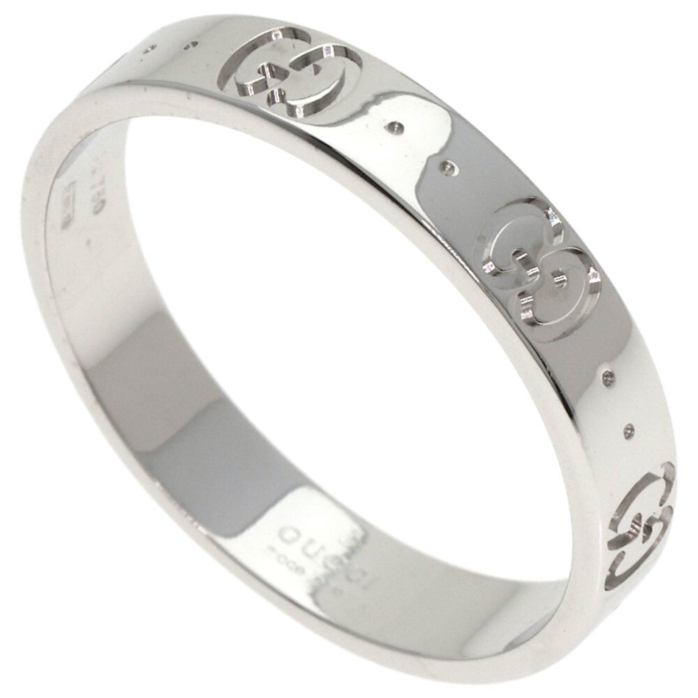 Gucci Icon #21 Ring, 18K White Gold, Women's, GUCCI